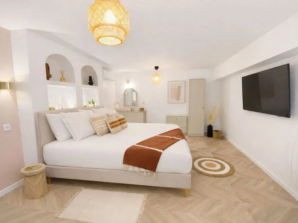 Chambre de la Suite Morocco, lit double et décoration bohème chic4 de Suite Morocco, Domaine de Like a Dream