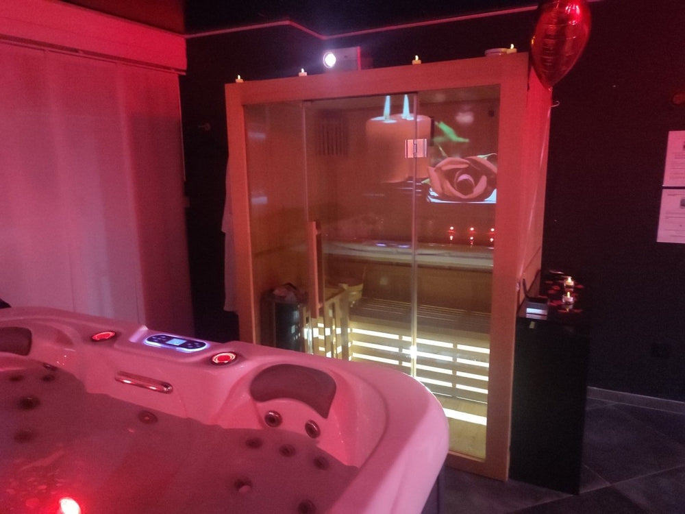 Avec Toi suites spa: La GLAMOUR - Love’nSpa - weekend en amoureux, love rooms avec spa ou jacuzzi privatif7 de Avec Toi suites spa: La GLAMOUR