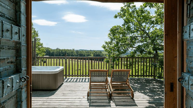 Cabane Château Spa Monbazillac - Love’nSpa - weekend en amoureux, love rooms avec spa ou jacuzzi privatif1 de Cabane Château Spa Monbazillac