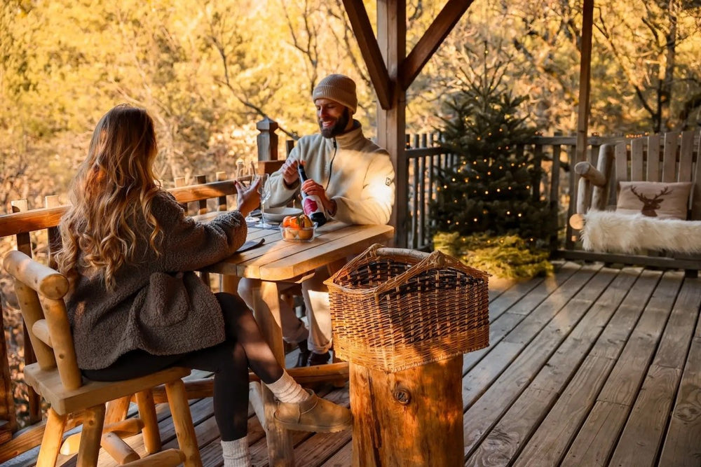 Cabane dans les arbres avec jacuzzi privatif - Bois d'Arambe - Love’nSpa - weekend en amoureux, love rooms avec spa ou jacuzzi privatif12 de Cabane dans les arbres avec jacuzzi privatif - Bois d'Arambe