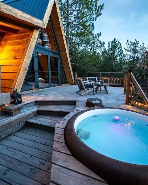 Cabane dans les arbres avec jacuzzi privatif - Petite Buëch - Love’nSpa - weekend en amoureux, love rooms avec spa ou jacuzzi privatif11 de Cabane dans les arbres avec jacuzzi privatif - Petite Buëch