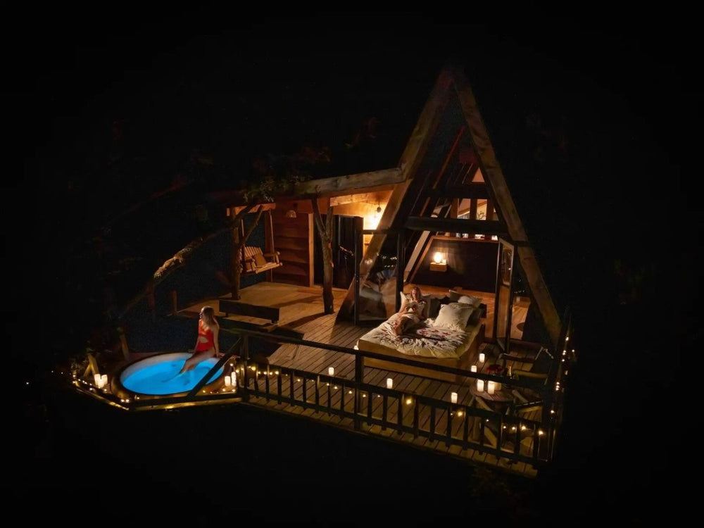 Cabane dans les arbres avec jacuzzi privatif - Petite Buëch - Love’nSpa - weekend en amoureux, love rooms avec spa ou jacuzzi privatif3 de Cabane dans les arbres avec jacuzzi privatif - Petite Buëch