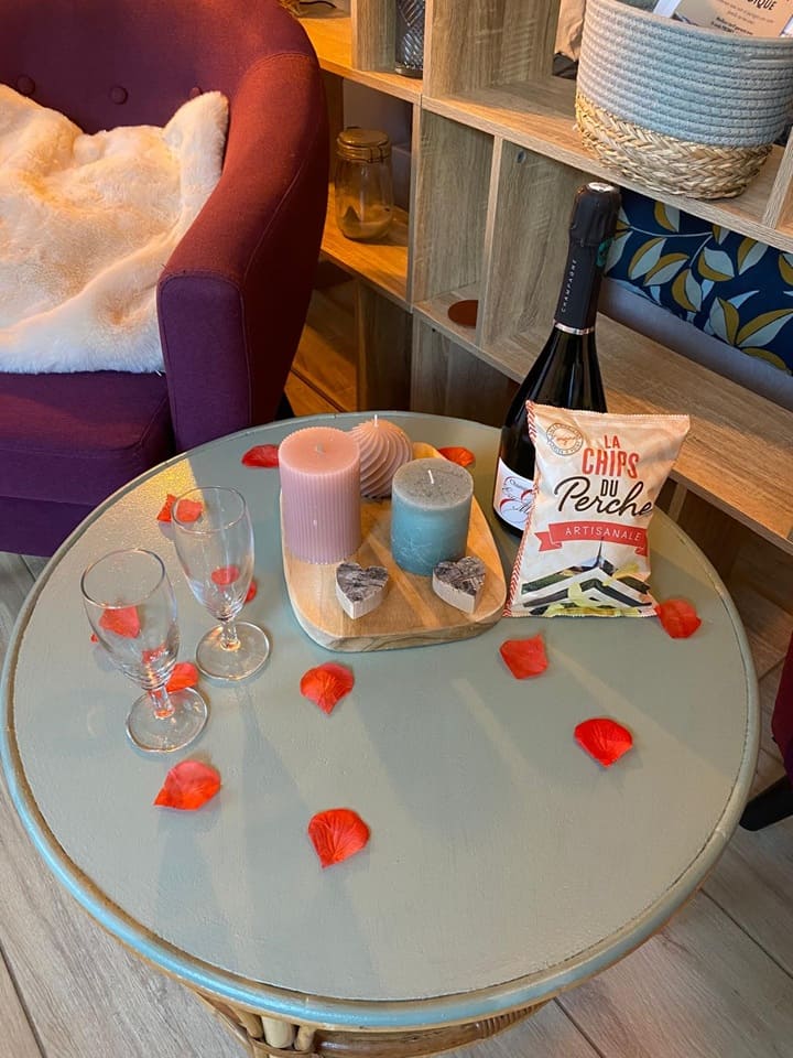 Chalet et bain nordique - Love’nSpa - weekend en amoureux, love rooms avec spa ou jacuzzi privatif14 de Chalet et bain nordique