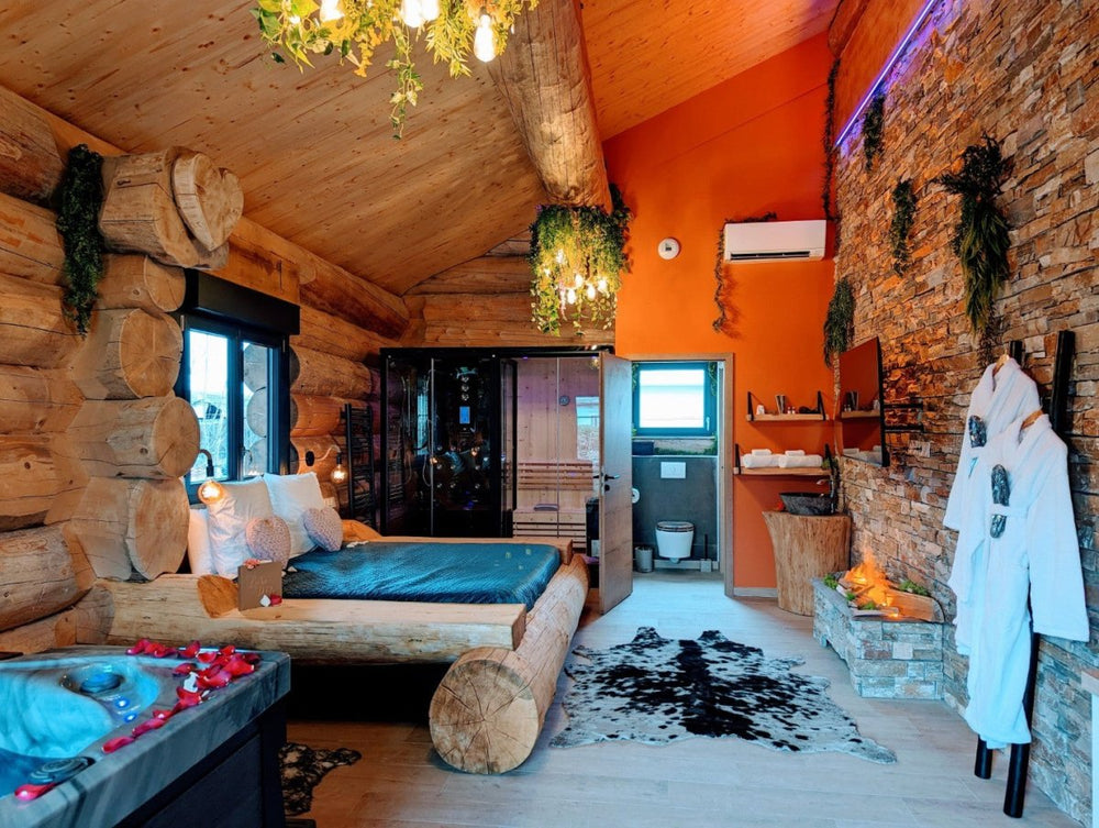 Chalet MOHAIR - Love’nSpa - weekend en amoureux, love rooms avec spa ou jacuzzi privatif1 de Chalet MOHAIR