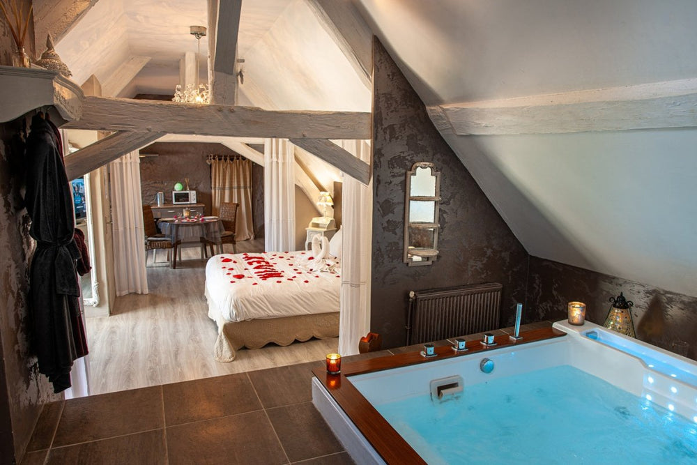 Charme au fil de l'eau - Amour - Love’nSpa - weekend en amoureux, love rooms avec spa ou jacuzzi privatif1 de Charme au fil de l'eau - Amour