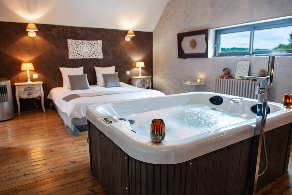 Charme au fil de l'eau - L'élégant - Love’nSpa - weekend en amoureux, love rooms avec spa ou jacuzzi privatif9 de Charme au fil de l'eau - L'élégant