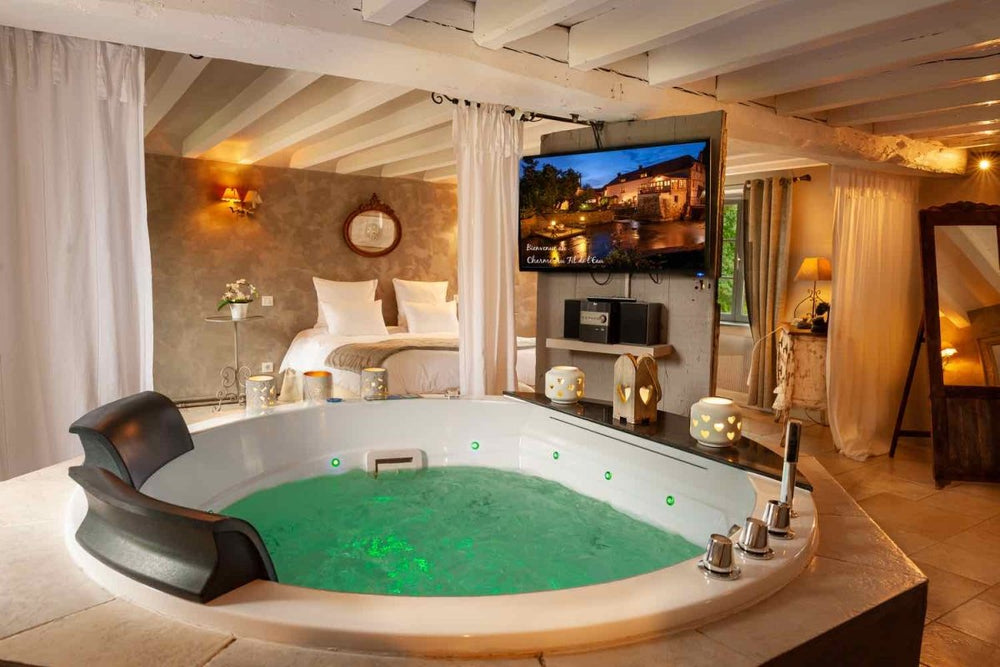 Charme au fil de l'eau - L'instant Douceur - Love’nSpa - weekend en amoureux, love rooms avec spa ou jacuzzi privatif2 de Charme au fil de l'eau - L'instant Douceur