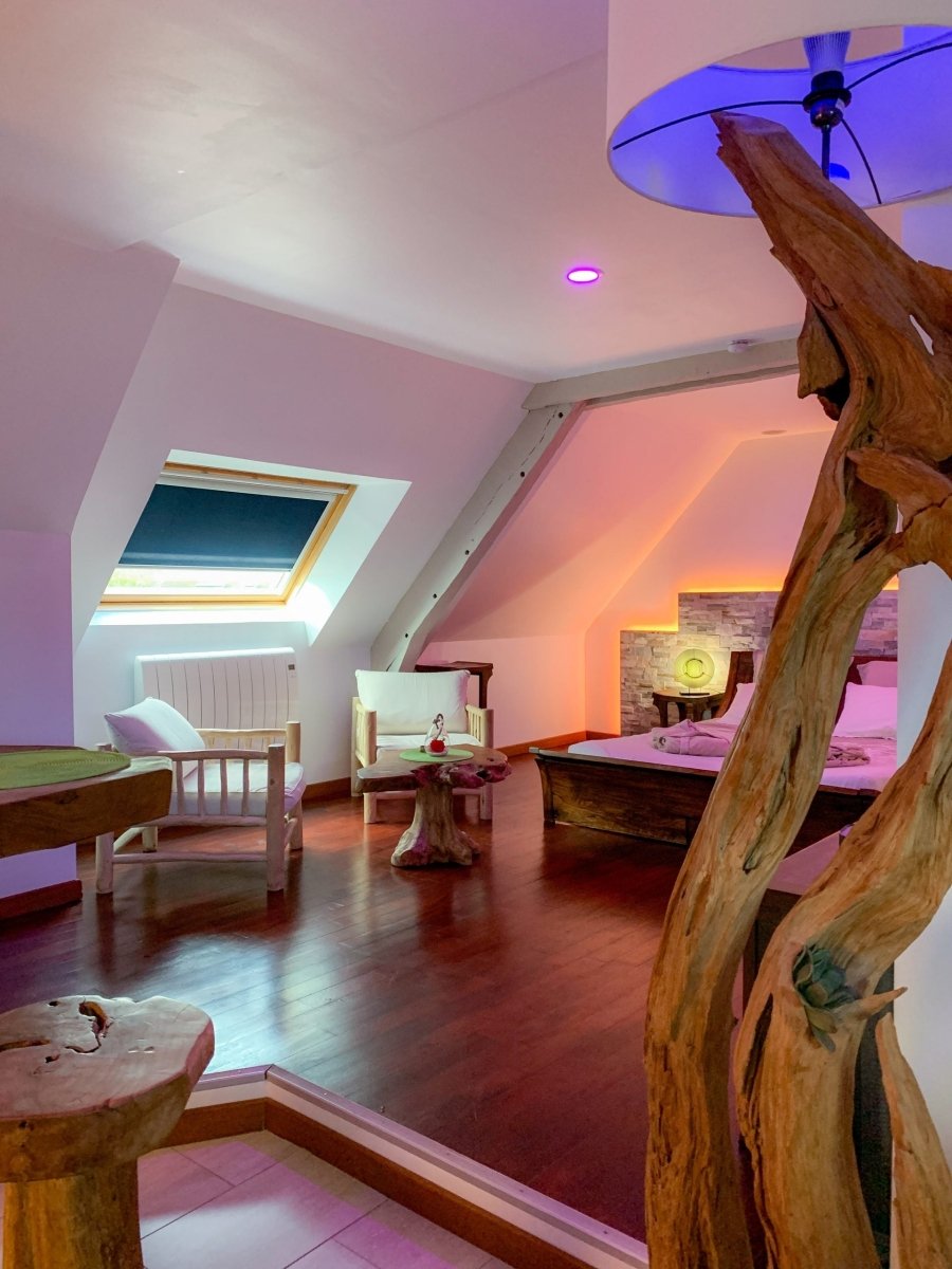 DOMAINE DE LA BESNERIE - La Suit’ Baliwood - Love’nSpa - weekend en amoureux, love rooms avec spa ou jacuzzi privatif6 de DOMAINE DE LA BESNERIE - La Suit’ Baliwood