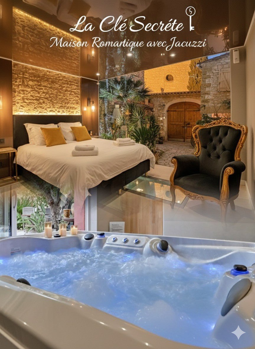 La clé secrète - Love’nSpa - weekend en amoureux, love rooms avec spa ou jacuzzi privatif6 de La clé secrète