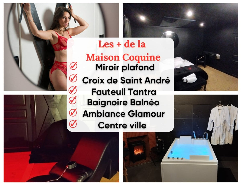 La Maison Coquine - Love Room romantique à Béthune - Love’nSpa - weekend en amoureux, love rooms avec spa ou jacuzzi privatif14 de La Maison Coquine - Love Room romantique à Béthune