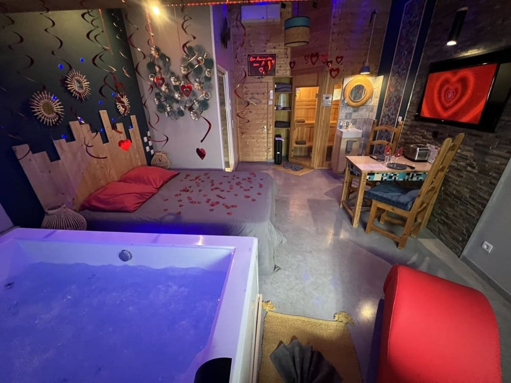 La parenthèse - ZEN - Love’nSpa - weekend en amoureux, love rooms avec spa ou jacuzzi privatif12 de La parenthèse - ZEN