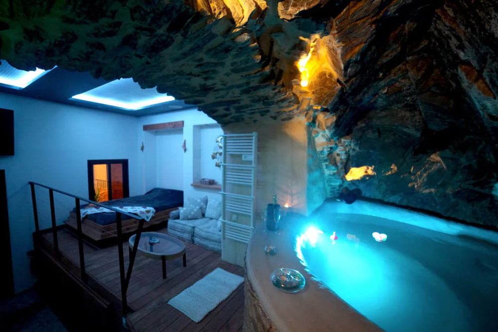 Le Ginkgo Collioure : spa troglodyte - Love’nSpa - weekend en amoureux, love rooms avec spa ou jacuzzi privatif5 de Le Ginkgo Collioure: troglodyte spa