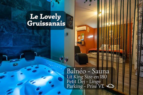 Le lovely Gruissanais - Love’nSpa - weekend en amoureux, love rooms avec spa ou jacuzzi privatif1 de Le lovely Gruissanais