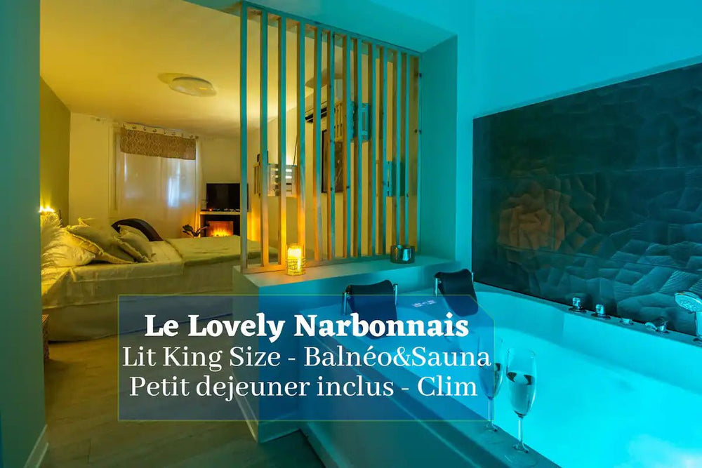 Le Lovely Narbonnais - Love’nSpa - weekend en amoureux, love rooms avec spa ou jacuzzi privatif2 de Le Lovely Narbonnais