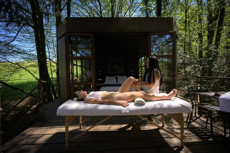 Le Moulin de la Jarousse - Cabane Métal - Love’nSpa - weekend en amoureux, love rooms avec spa ou jacuzzi privatif3 de Le Moulin de la Jarousse - Cabane Métal