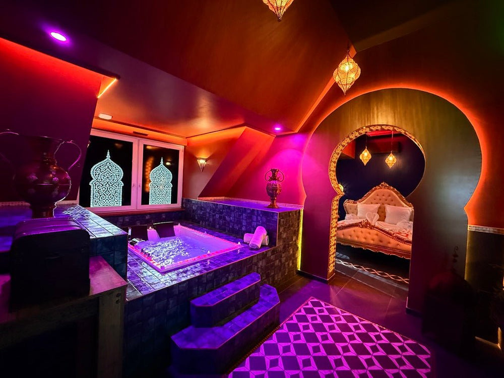 Le Palais des Mille et Une Nuits - Love Room, Jacuzzi, Pièce Secrète - Love’nSpa - weekend en amoureux, love rooms avec spa ou jacuzzi privatif13 de Le Palais des Mille et Une Nuits - Love Room, Jacuzzi, Pièce Secrète
