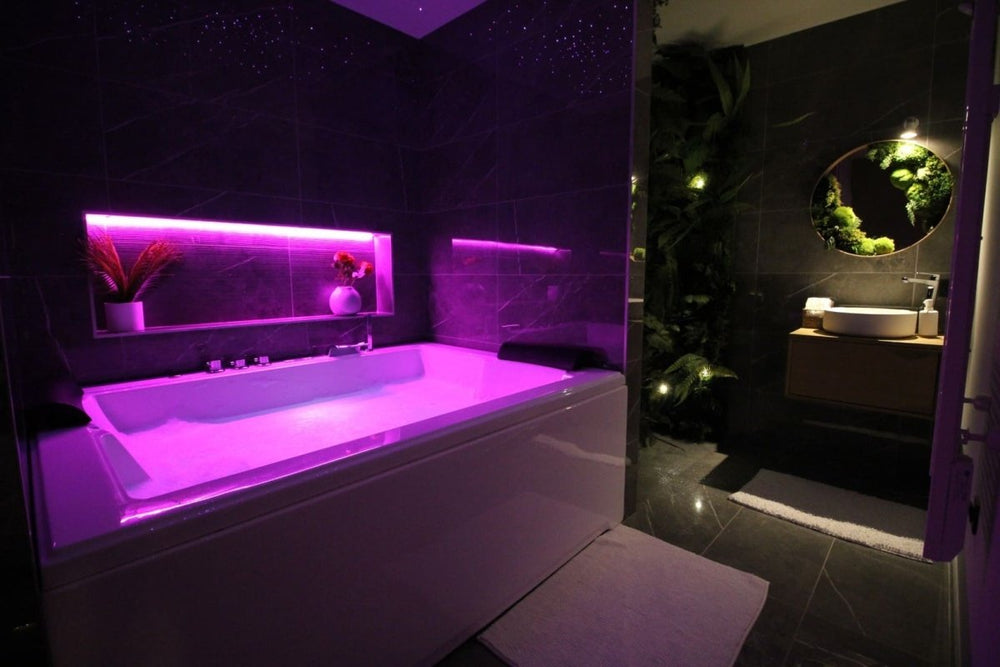 Les Cinq Eléments // Love room La Terre - Love’nSpa - weekend en amoureux, love rooms avec spa ou jacuzzi privatif1 de Les Cinq Eléments // Love room La Terre