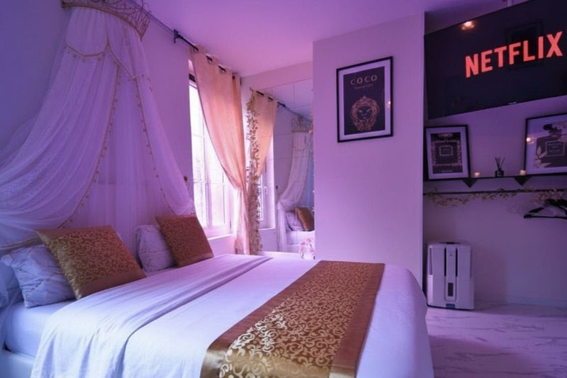 Love Room Fécamp - Appartement 3 - Love’nSpa - weekend en amoureux, love rooms avec spa ou jacuzzi privatif4 de Love Room Fécamp - Appartement 3