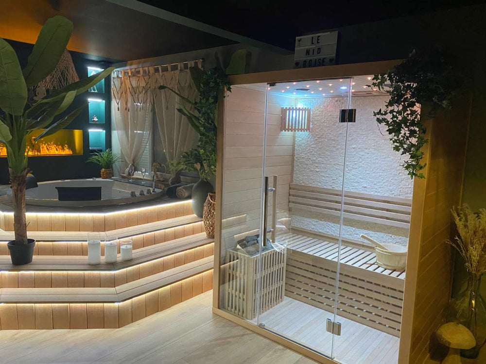Nid Boisé, HORS DU TEMPS - Love’nSpa - weekend en amoureux, love rooms avec spa ou jacuzzi privatif1 de Nid Boisé, HORS DU TEMPS