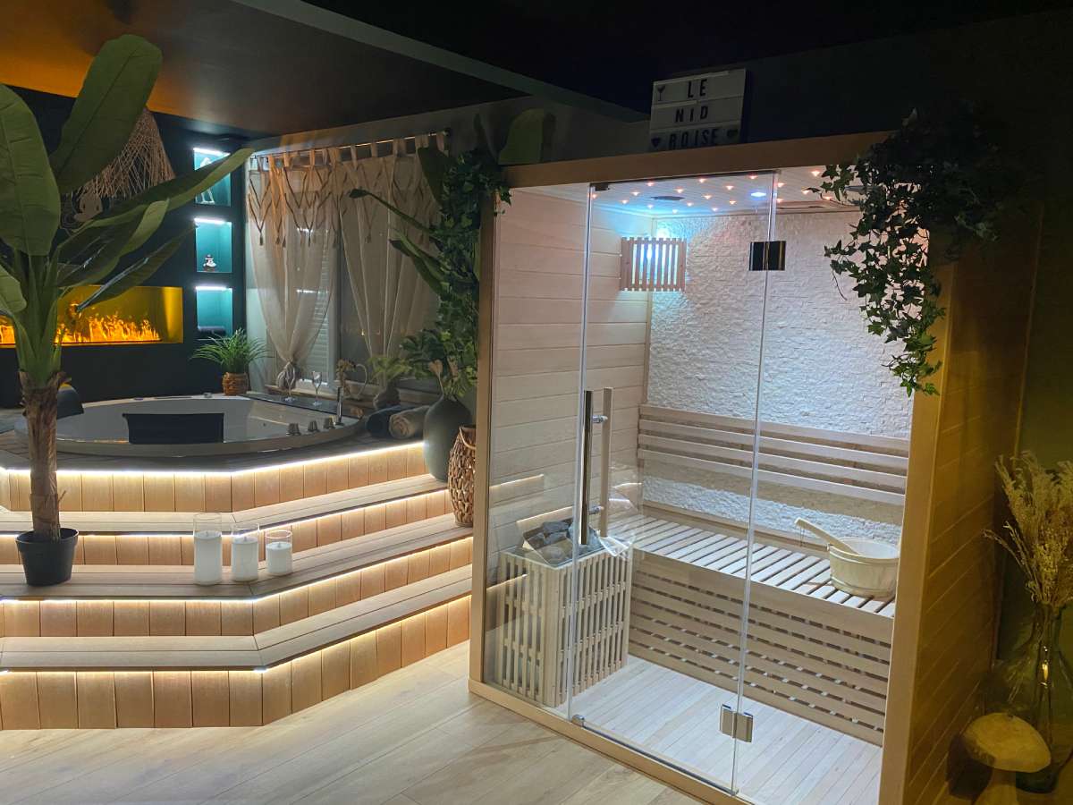 Nid Boisé, HORS DU TEMPS - Love’nSpa - weekend en amoureux, love rooms avec spa ou jacuzzi privatifNid Boisé, HORS DU TEMPS
