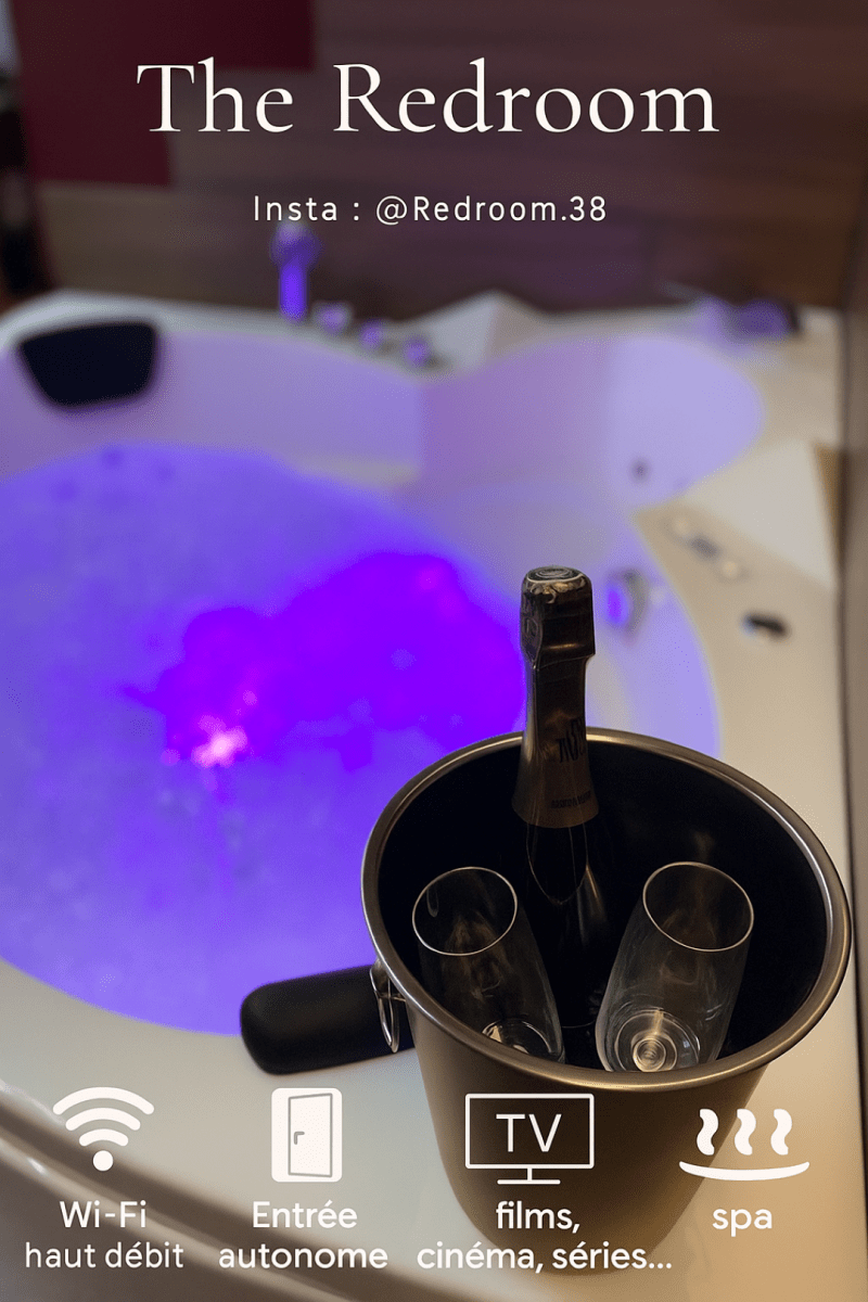 Redroom - Love’nSpa - weekend en amoureux, love rooms avec spa ou jacuzzi privatif6 de Redroom