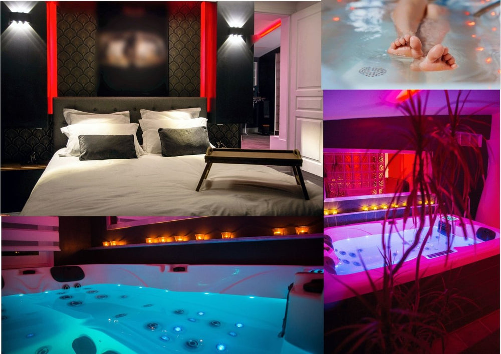 Rêves de spa - Suite ONYX - Love’nSpa - weekend en amoureux, love rooms avec spa ou jacuzzi privatif1 de Rêves de spa - Suite ONYX