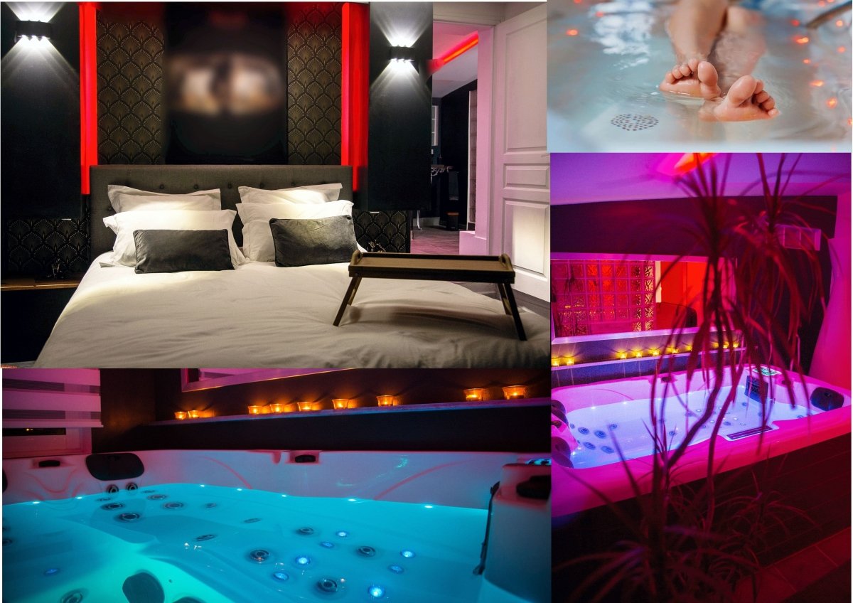 Rêves de spa - Suite ONYX - Love’nSpa - weekend en amoureux, love rooms avec spa ou jacuzzi privatifRêves de spa - Suite ONYX