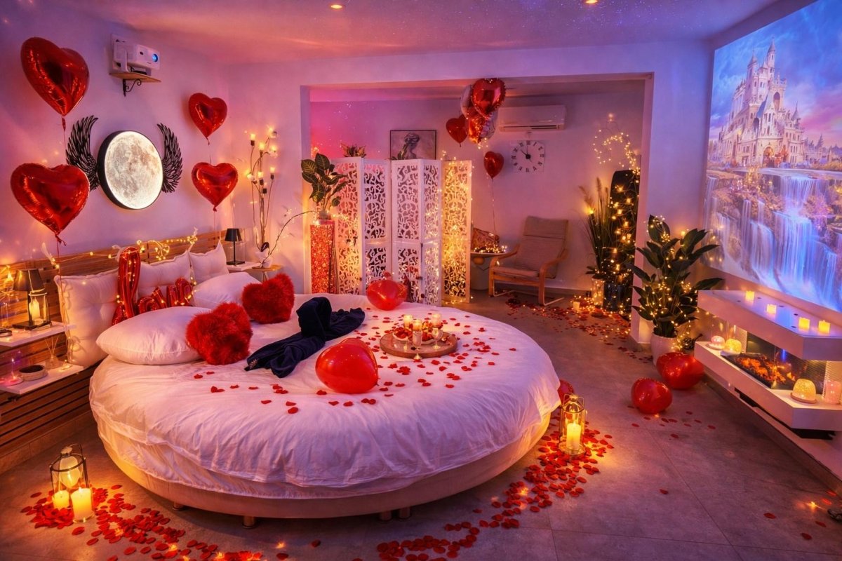 Romantic Room Alexis - Love’nSpa - weekend en amoureux, love rooms avec spa ou jacuzzi privatifRomantic Room Alexis