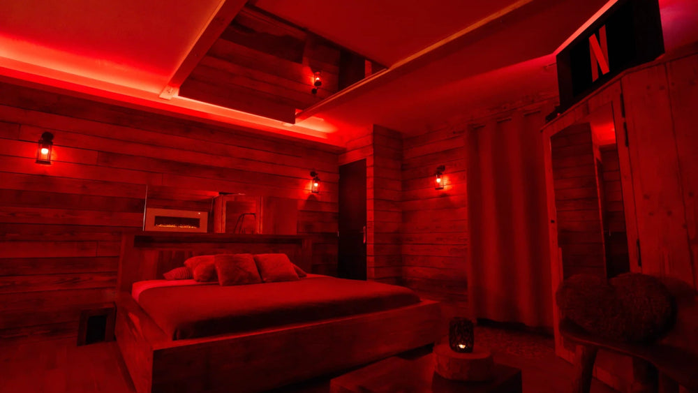 Secret Chalet Spa - Caluire - et - Cuire - Love’nSpa - weekend en amoureux, love rooms avec spa ou jacuzzi privatif8 de Secret Chalet Spa - Caluire-et-Cuire