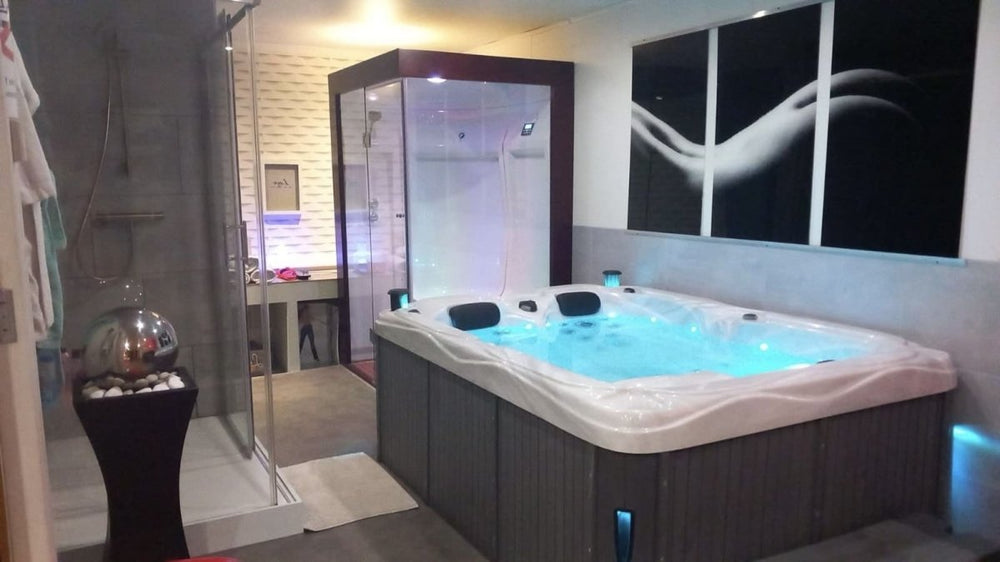 The spa by elle et lui - Mouscron - Love’nSpa - weekend en amoureux, love rooms avec spa ou jacuzzi privatif4 de The spa by elle et lui - Mouscron