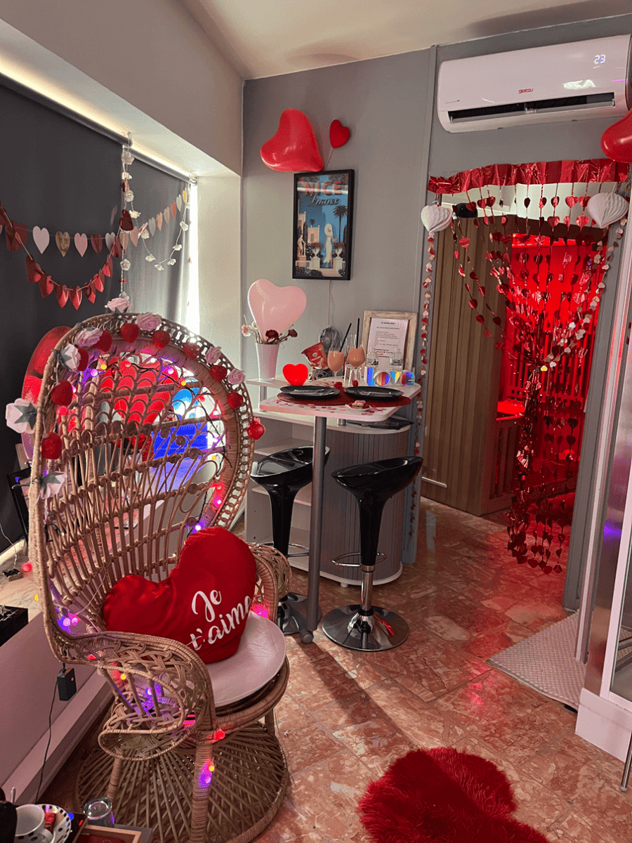 The spa by elle et lui - Nice - Love’nSpa - weekend en amoureux, love rooms avec spa ou jacuzzi privatif6 de The spa by elle et lui - Nice