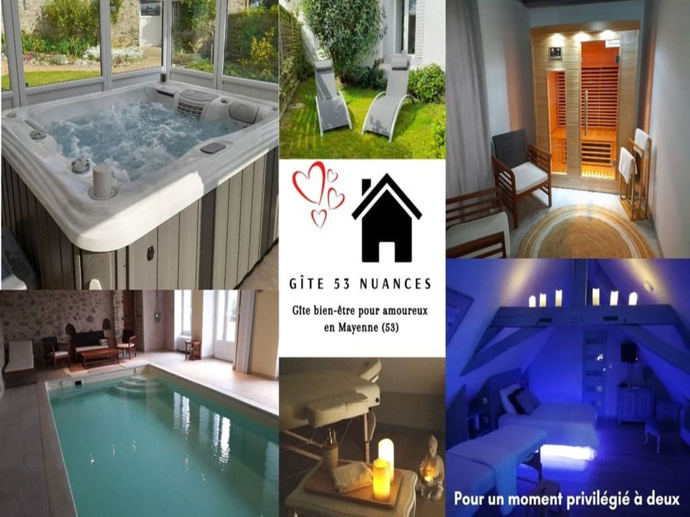 Gîte 53 Nuances - Love’nSpa - weekend en amoureux, love rooms avec spa ou jacuzzi privatif3 de Gîte 53 Nuances