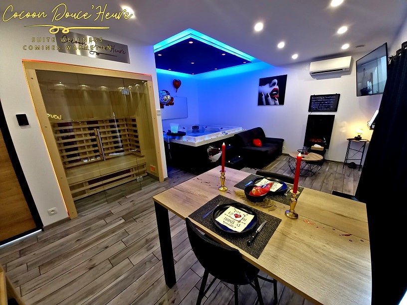 Le Cocoon Douce Heure - Love’nSpa - weekend en amoureux, love rooms avec spa ou jacuzzi privatifCocoon Douce Heure