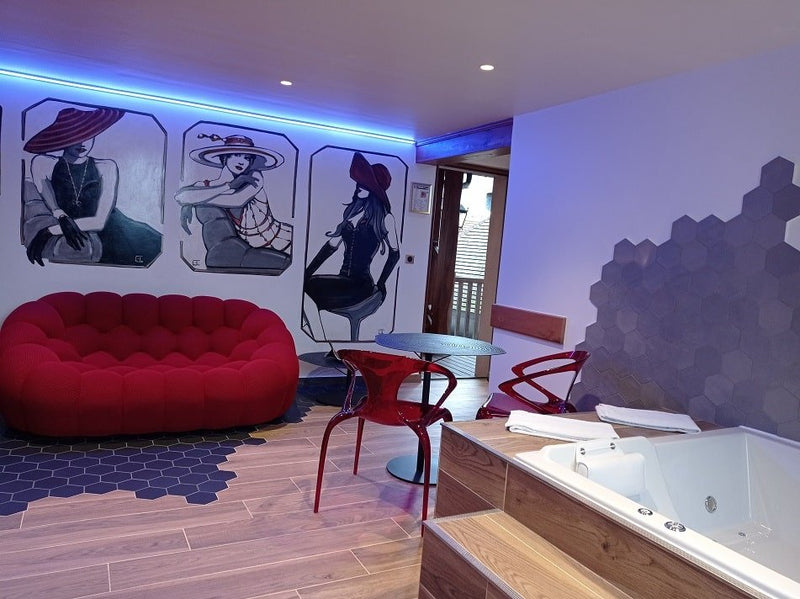 Le Lion d'or hôtel - la suite glamour - Love’nSpa - weekend en amoureux, love rooms avec spa ou jacuzzi privatif1 de Le Lion d'or hôtel - la suite glamour