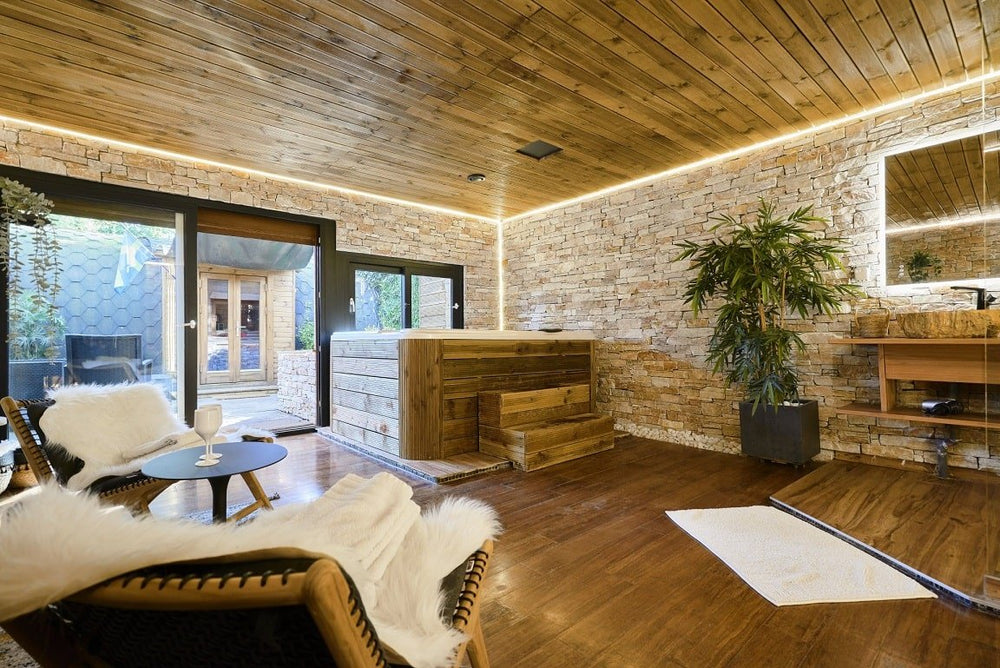 Les Cottages du Parc - Le Cottage Suédois - Love’nSpa - weekend en amoureux, love rooms avec spa ou jacuzzi privatif7 de Les Cottages du Parc - Le Cottage Suédois