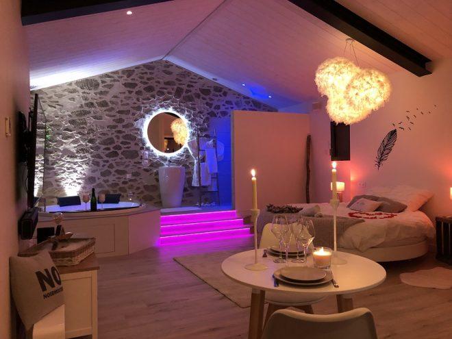 L’idîle Spa Noirmoutier - Love’nSpa - weekend en amoureux, love rooms avec spa ou jacuzzi privatif2 de L’idîle Spa Noirmoutier