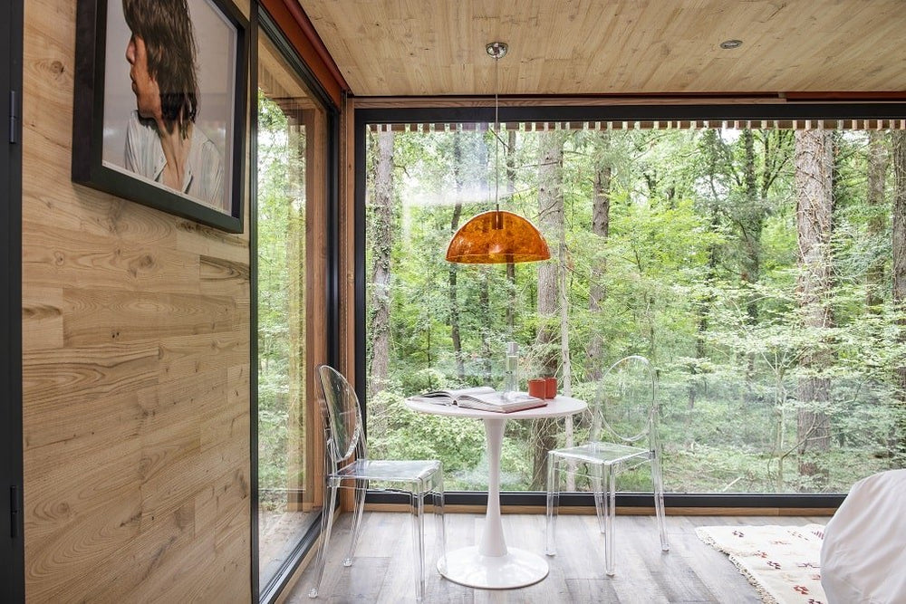 Loire Valley Lodge - Lodges design avec jacuzzi privé en terrasse - Sixtie’s - Love’nSpa - weekend en amoureux, love rooms avec spa ou jacuzzi privatif7 de Loire Valley Lodge - Lodges design avec jacuzzi privé en terrasse - Sixtie’s