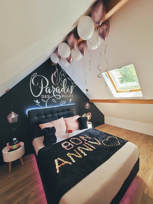 O Paradis des Bulles - Love’nSpa - weekend en amoureux, love rooms avec spa ou jacuzzi privatif13 de O Paradis des Bulles
