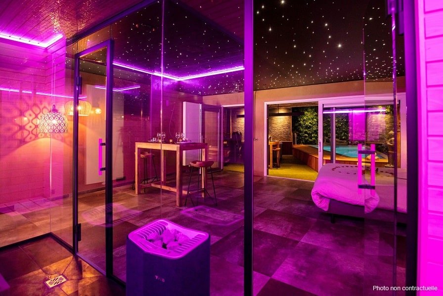 Secret Garden by Le Clos des Thermes - Love’nSpa - weekend en amoureux, love rooms avec spa ou jacuzzi privatif6 de Suite Secret Garden by Le Clos des Thermes