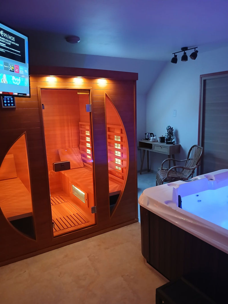 Manoir du Grand Chêne - Suite Celtique - Love’nSpa - weekend en amoureux, love rooms avec spa ou jacuzzi privatif