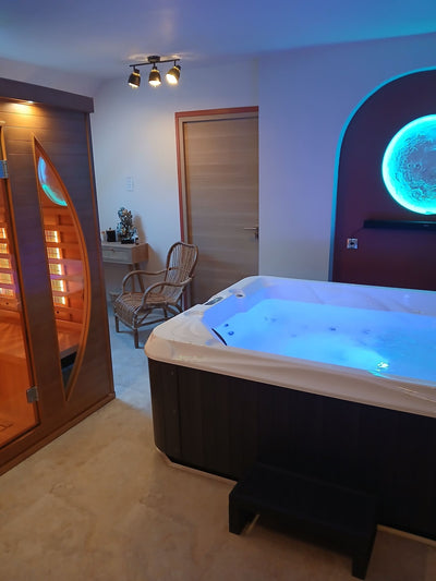 Manoir du Grand Chêne - Suite Celtique - Love’nSpa - weekend en amoureux, love rooms avec spa ou jacuzzi privatif