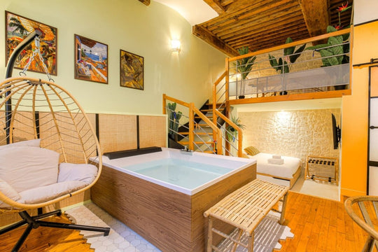 Expérience Bahiana Balnéo - Massage - Love’nSpa - weekend en amoureux, love rooms avec spa ou jacuzzi privatif