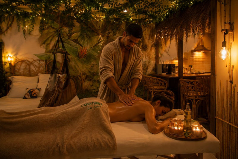 L'aventurier, la jungle - Love’nSpa - weekend en amoureux, love rooms avec spa ou jacuzzi privatif2 de L'aventurier, la jungle
