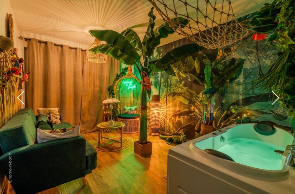 Le Lodge de la Jungle - Love’nSpa - weekend en amoureux, love rooms avec spa ou jacuzzi privatif1 de Le Lodge de la Jungle
