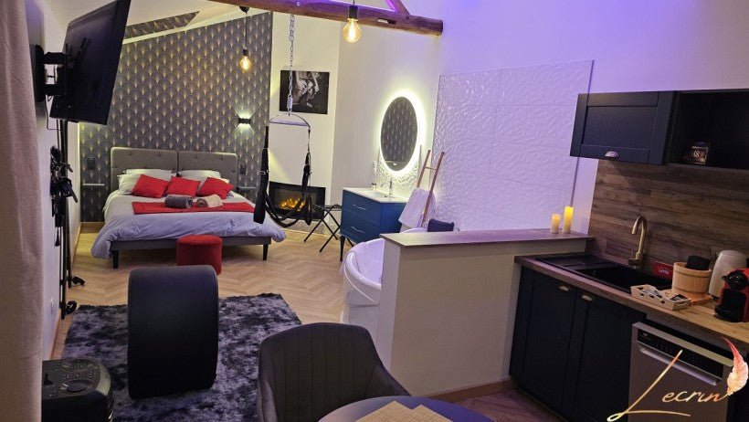 L'écrin - Le Studio - Love’nSpa - weekend en amoureux, love rooms avec spa ou jacuzzi privatif4 de L'écrin - Le Studio
