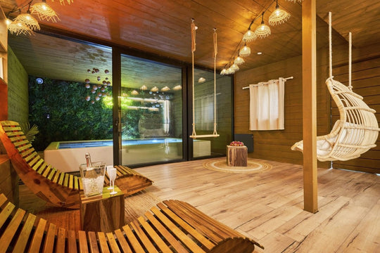 les Cottages du Parc - Le Cottage Scandinave - Love’nSpa - weekend en amoureux, love rooms avec spa ou jacuzzi privatif