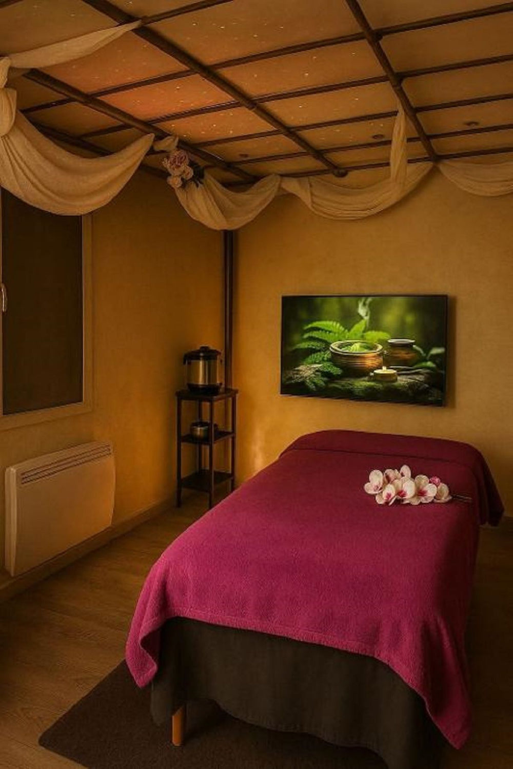 Salon de massage 7 de Hébergement Cocooning avec Spa Le Refuge Zen
