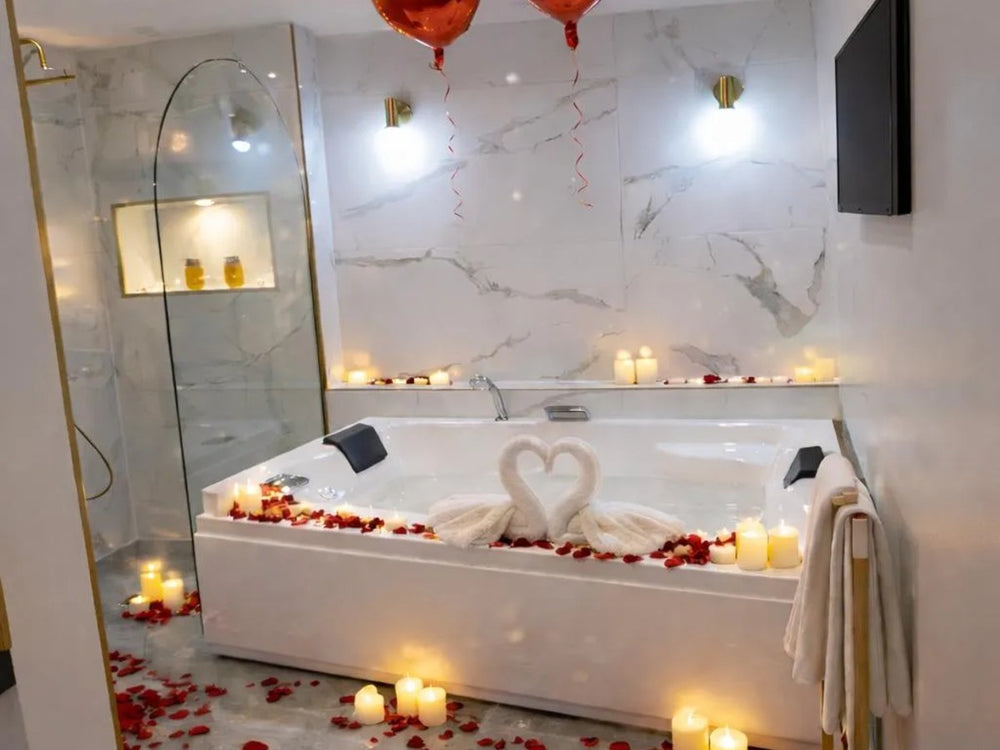 Spa privatif de la Suite Morocco avec décoration romantique (sur demande)3 de Suite Morocco, Domaine de Like a Dream
