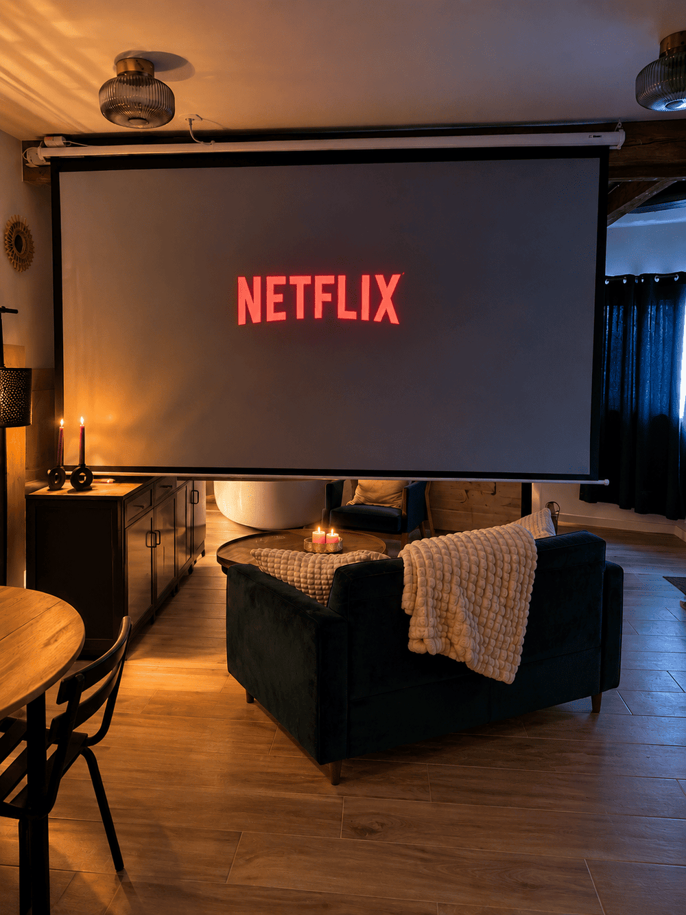 Soirée cinéma sur grand écran avec rétroprojecteur6 de Suite Prova
