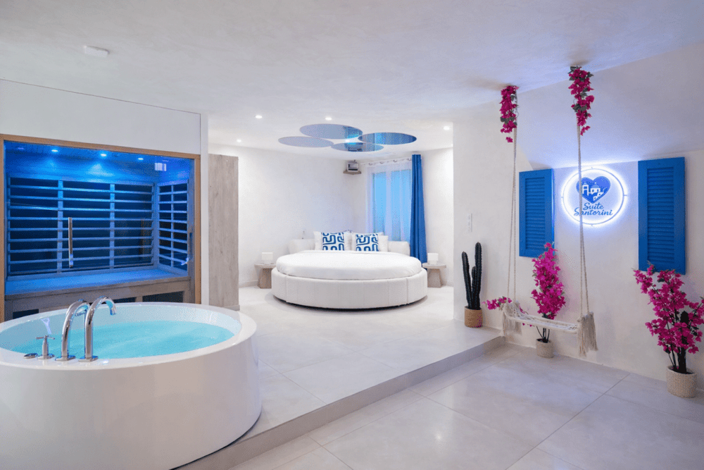 Suite Santorini - Love’nSpa - weekend en amoureux, love rooms avec spa ou jacuzzi privatif9 de Suite Santorini
